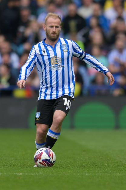 Barry Bannan of Sheffield Wednesday playing soccer.