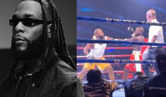 Burna Boy gifts Portable N20 million after he defeated Speed Darlington in boxing match