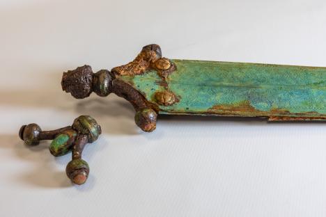 Ancient sword older than JESUS engraved with swastikas found after 2,300 years as experts reveal symbol’s lost meaning