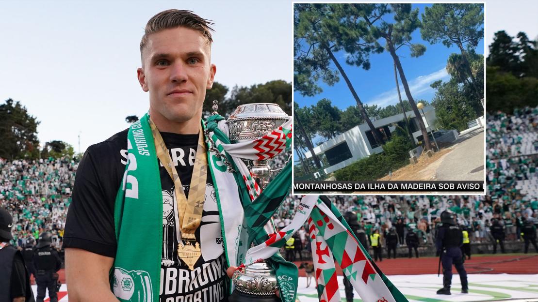 Removal van spotted moving furniture from Viktor Gyokeres’ luxury Lisbon home as Arsenal close in on £69million star