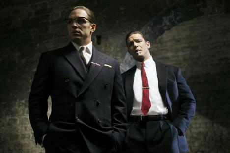 F0EDRC Legend is an upcoming crime thriller film written and directed by Brian Helgeland. The film is based on the book The Profession of Violence: The Rise and Fall of the Kray Twins by John Pearson. This photograph is for editorial use only and is the copyright of the film company and/or the photographer assigned by the film or production company and can only be reproduced by publications in conjunction with the promotion of the above Film. A Mandatory Credit to the film company is required. The Photographer should also be credited when known.