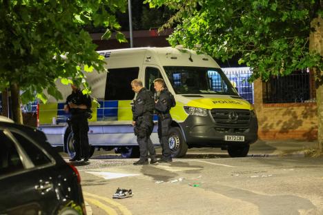 Three men stabbed and woman injured in horror knife attack as cops in hazmat suits swarm street & ‘homes evacuated’