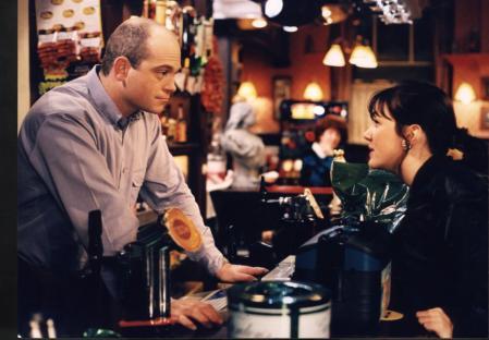Scene from Eastenders featuring Grant and Tiffany Mitchell.