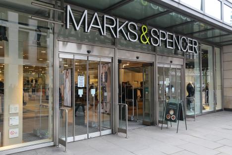 Marks & Spencer store entrance in London.