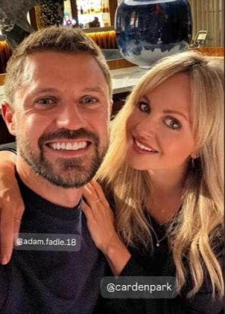 Tina O'Brien and her boyfriend.