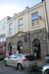 Tenby Town Hall market.