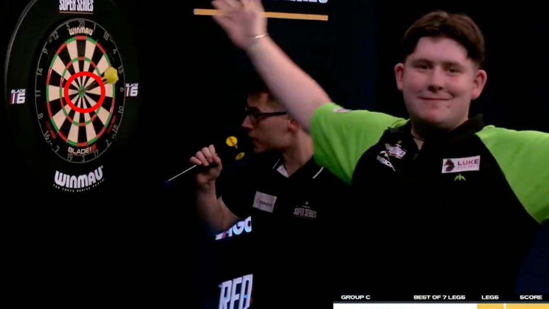 Darts fans hail ‘greatest thing I’ve ever seen’ as star lands extremely rare triple-bullseye checkout