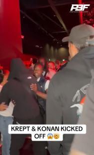 Krept and Konan kicked off at a Misfits Boxing event.