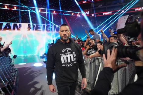 How many times has Roman Reigns been in the WrestleMania main event?