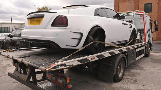 Marcus Rashford’s £700k Rolls-Royce towed AGAIN after second tyre blowout in three weeks – just 10 yards from the first