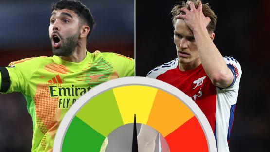 Arsenal player ratings: Raya bails Gunners out against PSG but Odegaard hauled off after he lacks usual magic