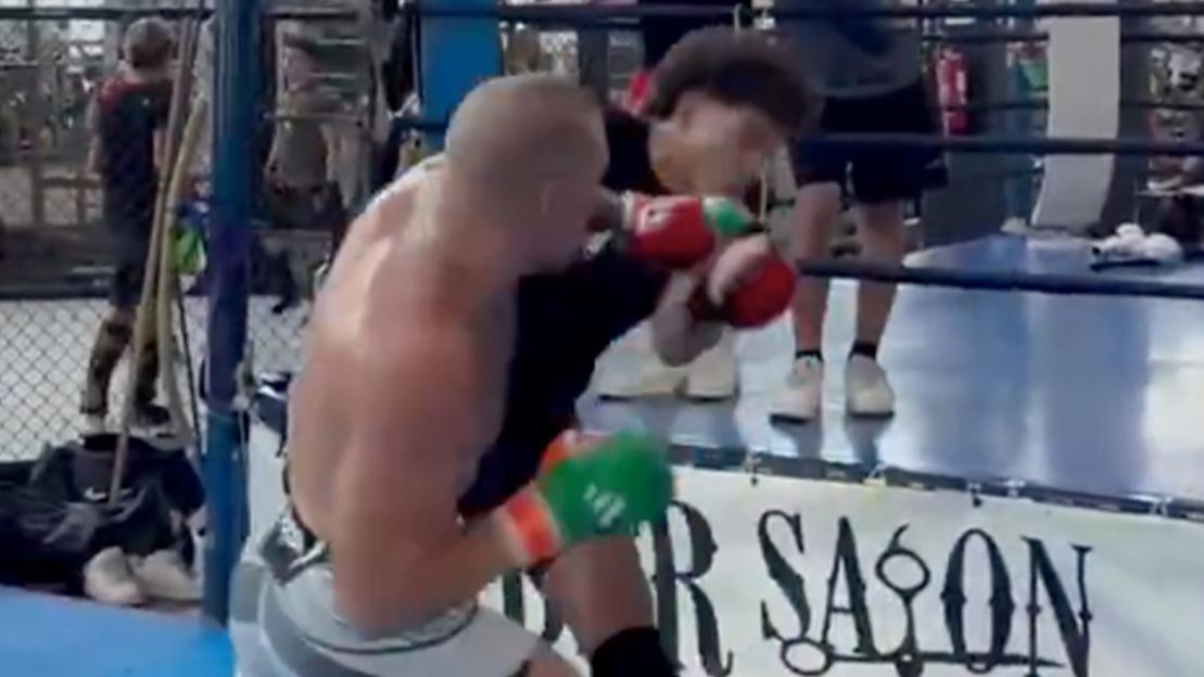 ‘Embarrassing’ – Conor McGregor enrages UFC fans by beating up young sparring partners as he trains for return