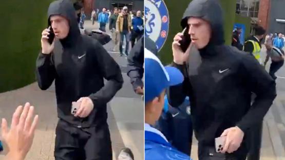 Cole Palmer spotted running away from Stamford Bridge as baffled Chelsea fans ask ‘where is he going?’