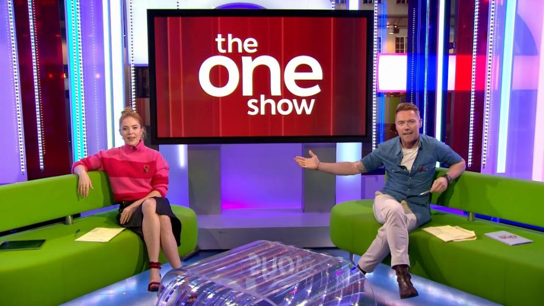 Angela Scanlon and Ronan Keating on The One Show.
