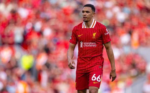 Trent Alexander-Arnold of Liverpool during a Premier League match.