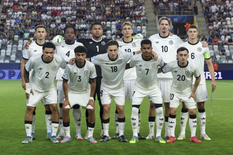 Germany U21s accused of pinching BEER MUGS by ‘crying hostess’ who stormed team bus past security with machine guns