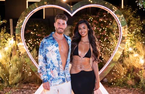 Josh Ritchie and Sophie Piper on Love Island: All Stars.