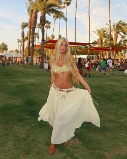 Woman in festival attire.
