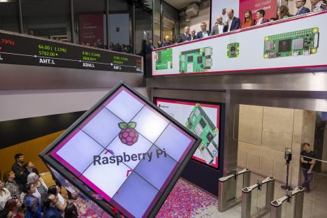 Raspberry Pi's London Stock Exchange debut.