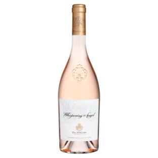 Bottle of Whispering Angel rosé wine.