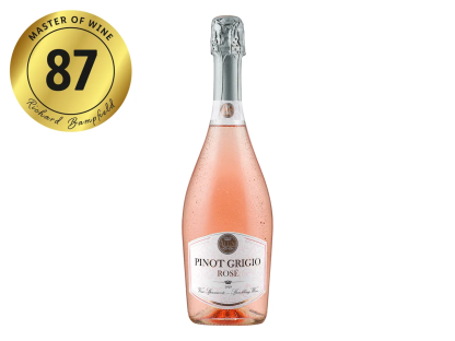 Allini Pinot Grigio Rosé Spumante, 87 points from Master of Wine Richard Bampfield.