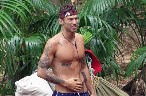 Jake Quickenden on I'm A Celebrity...Get Me Out Of Here! awaiting his departure.