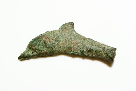 Bronze dolphin coin from Olbia.