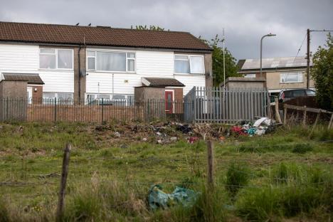 12.05.25 - Picture shows Rhymney, in Blaenau Gwent, South Wales. One in 30 people in Rhymney are claiming benefits for anxiety a higher proportion than anywhere else in Britain.