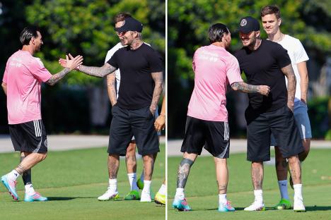 ‘He’s spectacular’ – Lionel Messi admits David Beckham, 49, still joins in Inter Miami training and gives shock verdict
