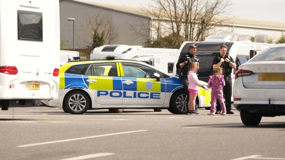 Our kids are living in fear after Travellers TOOK OVER our town with dozens of caravans – they throw stones at our homes