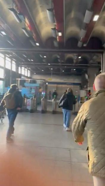Waterloo station closed due to a fire alert; passengers using London Buses.