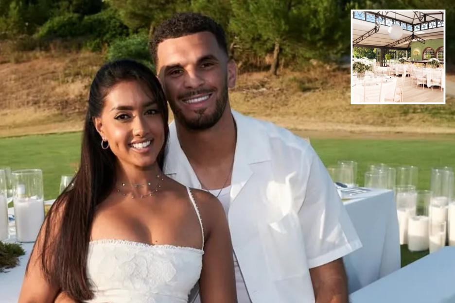 First look at Love Island winners Kai and Sanam’s stunning wedding as they only invite ONE show star to the bash