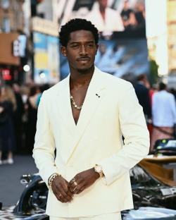 Damson Idris Looked Every Bit the Leading Man at the “F1: The Movie” in a Pale Yellow Suit