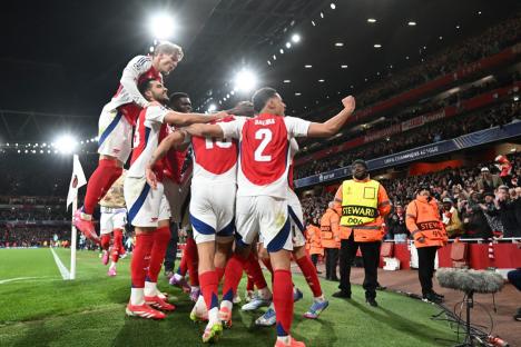Who will Arsenal play in Champions League semi-final and when will it take place?