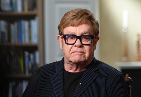 Sir Elton John on a BBC program.
