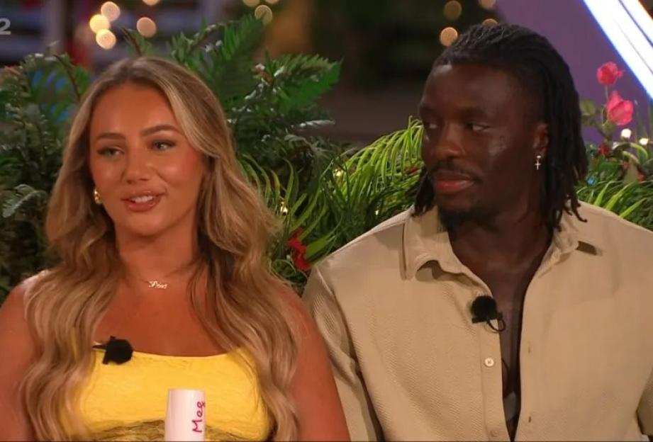 Meg and Dejon on Love Island Aftersun.