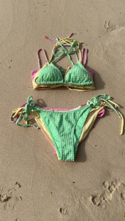Bikini on sand.