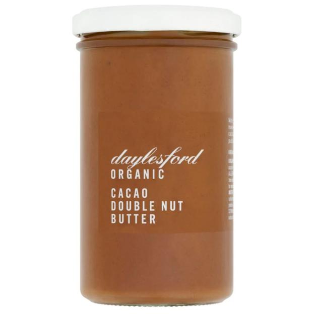 Jar of Daylesford Organic Cacao Double Nut Butter.