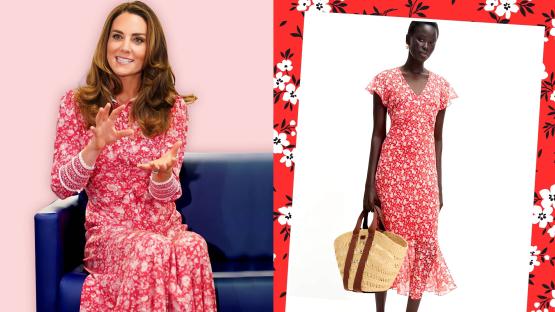 M&S shoppers race to buy £45 floral midi dress that looks just like Princess Kate’s £550 version