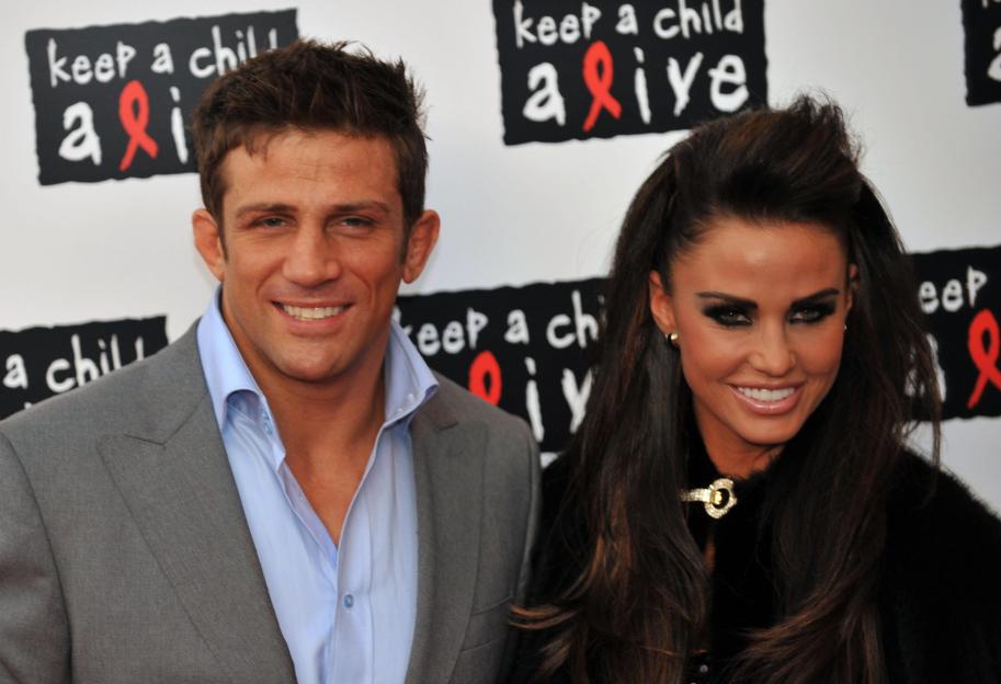 Alex Reid and Katie Price at a charity event.