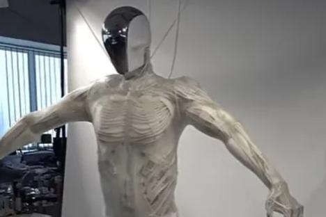 Chilling new vid shows world-first ‘synthetic human’ dubbed Protoclone twitch into life as it flexes its spindly fingers