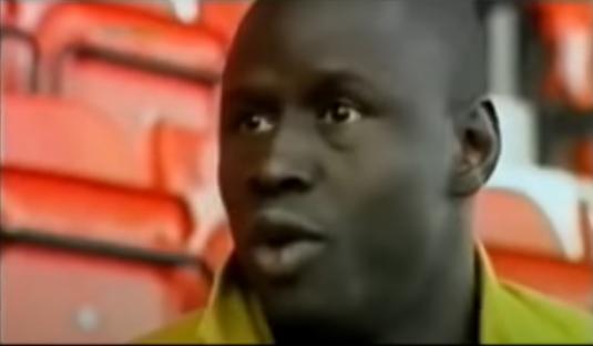 Aly Dia, footballer, speaking.