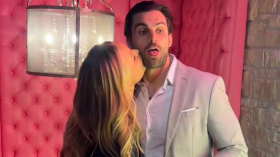 Laura Woods kisses Adam Collard as TNT Sports presenter and Love Island star enjoy rare night out after becoming parents