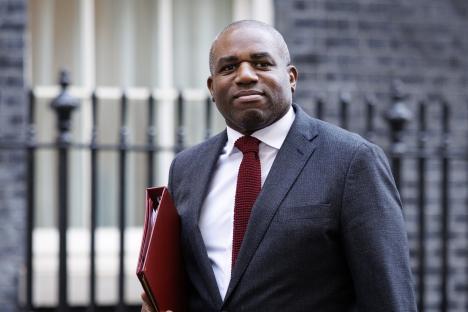 David Lammy, British Foreign Secretary, leaving 10 Downing Street.