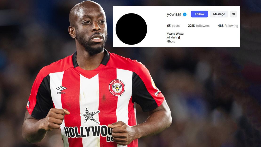 Yoane Wissa, 28, deletes all reference to Brentford and changes Instagram to black circle in Newcastle transfer protest