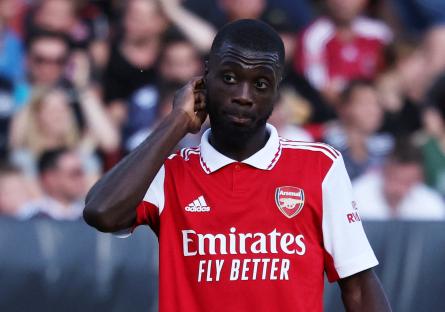 Nicolas Pepe of Arsenal in action.