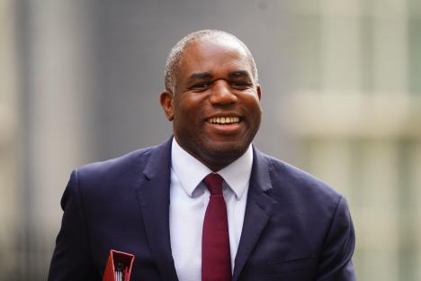 David Lammy leaving 10 Downing Street.