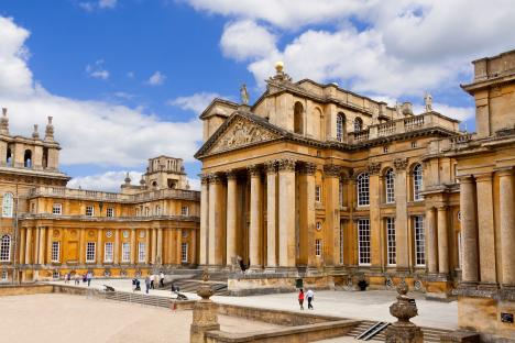 Blenheim Palace in Woodstock, England.