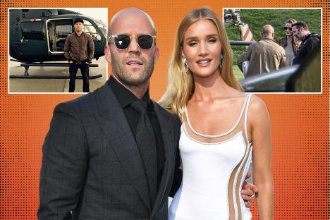 Actor Jason Statham angers residents in posh neighbourhood by landing helicopter on field and scaring their horses