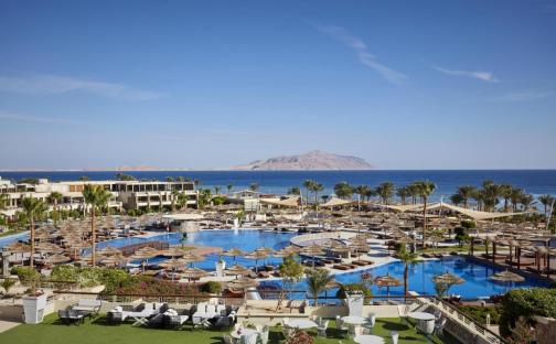 Aerial view of Coral Sea Imperial Sensatori resort in Sharm El Sheikh, Egypt.